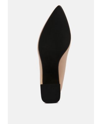 Women's Casey Metallic Detail Block Heel Pumps