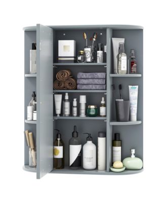 Bathroom Wall Medicine Cabinet Wall Mounted Storage Organizer