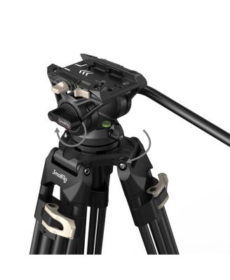 AD-01 3751B 3-Section Heavy-Duty Aluminum Tripod with Fluid Head