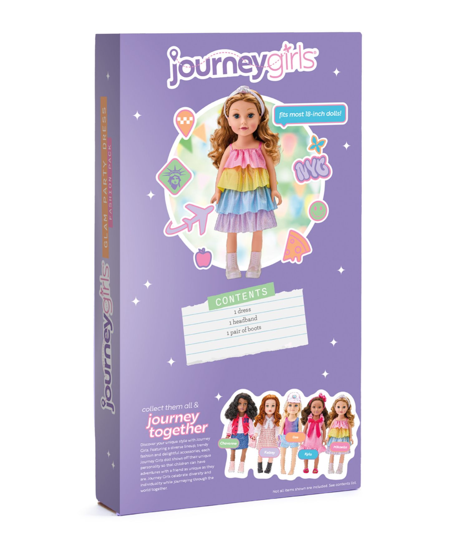 Детские куклы Journey Girls Glam Party Dress Fashion Pack — фото 8