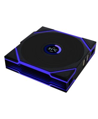 UNI FAN TL Wireless 1.6" LCD 120mm ARGB Case Fan, Black