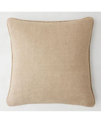 Greek Key Embroidered Pillow – Linen & Cotton Blend