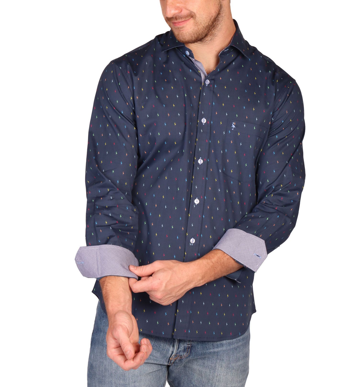Men's Multi Byrds Long Sleeve Shirt