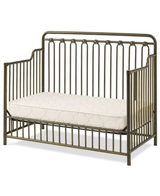 Baldwin 4 in 1 Convertible Full Sized Metal Crib in Golden Nuggest