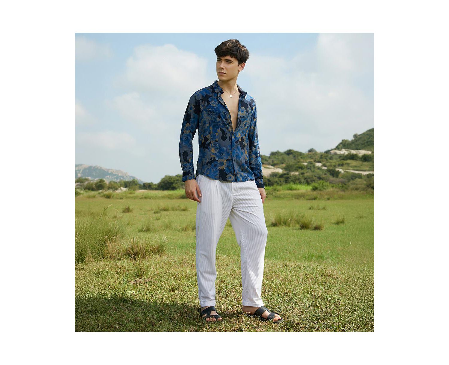 Men's Bi-Hue Daisy Shirt