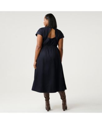 Abbie Denim Midi Dress