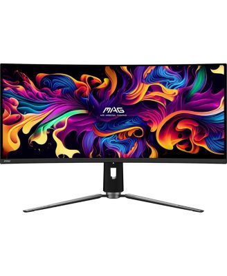 MAG 341CQP QD-OLED 34" 21:9 UWQHD 175Hz Curved OLED HDR Gaming Monitor, Metallic Black