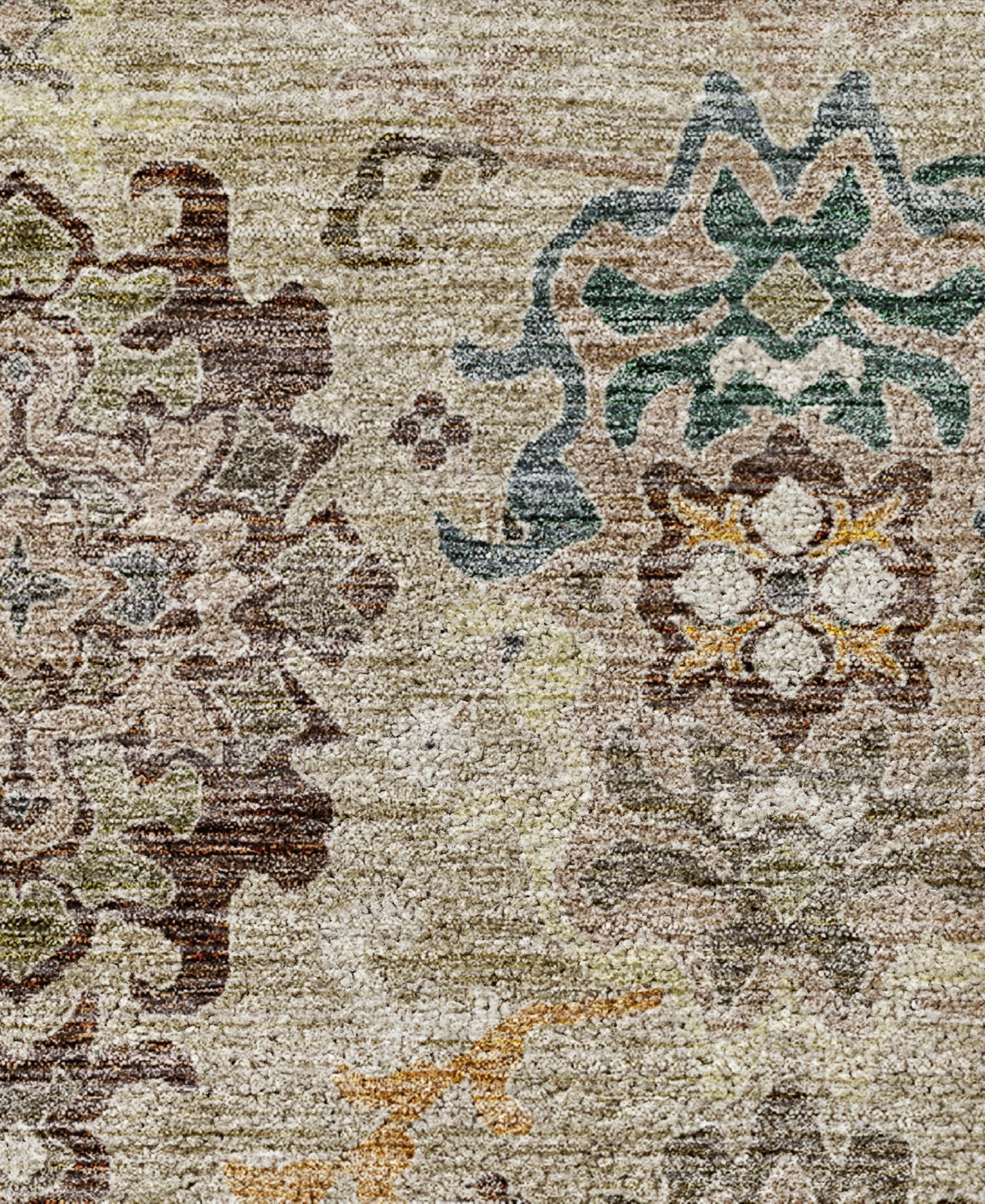 Dalyn Silk Road Washable Sr5 8'x10' Area Rug In Gray