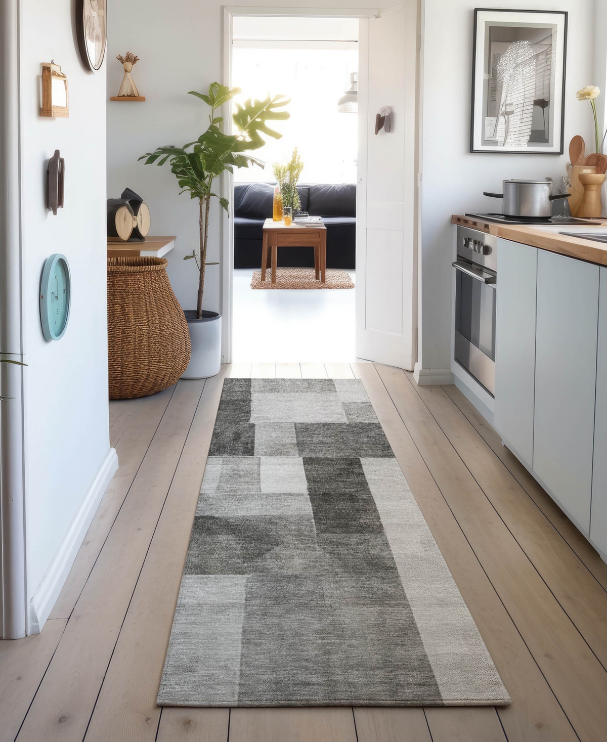 Dalyn Neo No15 2'3"x7'6" Runner Area Rug In Gray