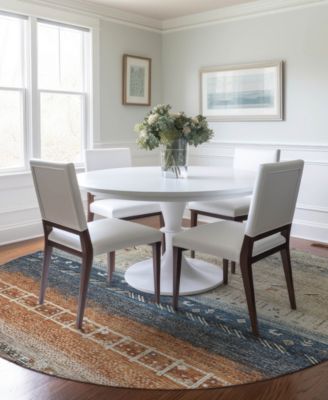 Karaj Washable KJ7 8'x8' Round Area Rug