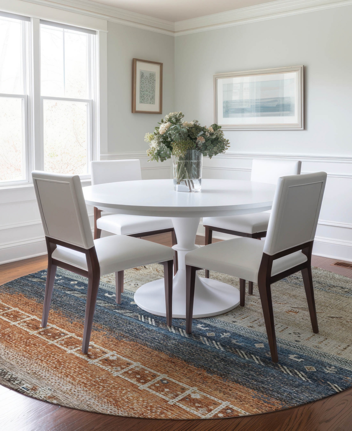 Dalyn Karaj Kj7 8'x8' Round Area Rug In Multi