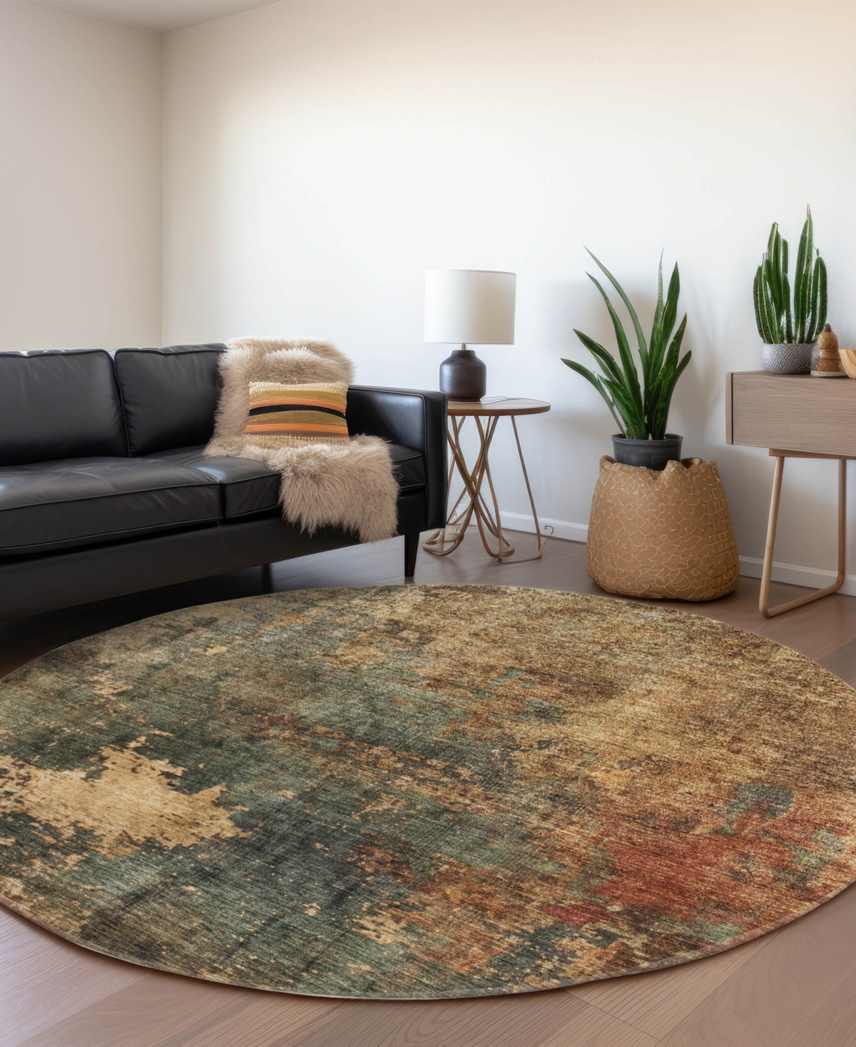 Dalyn Nouveau Nv19 8'x8' Round Area Rug In Multi