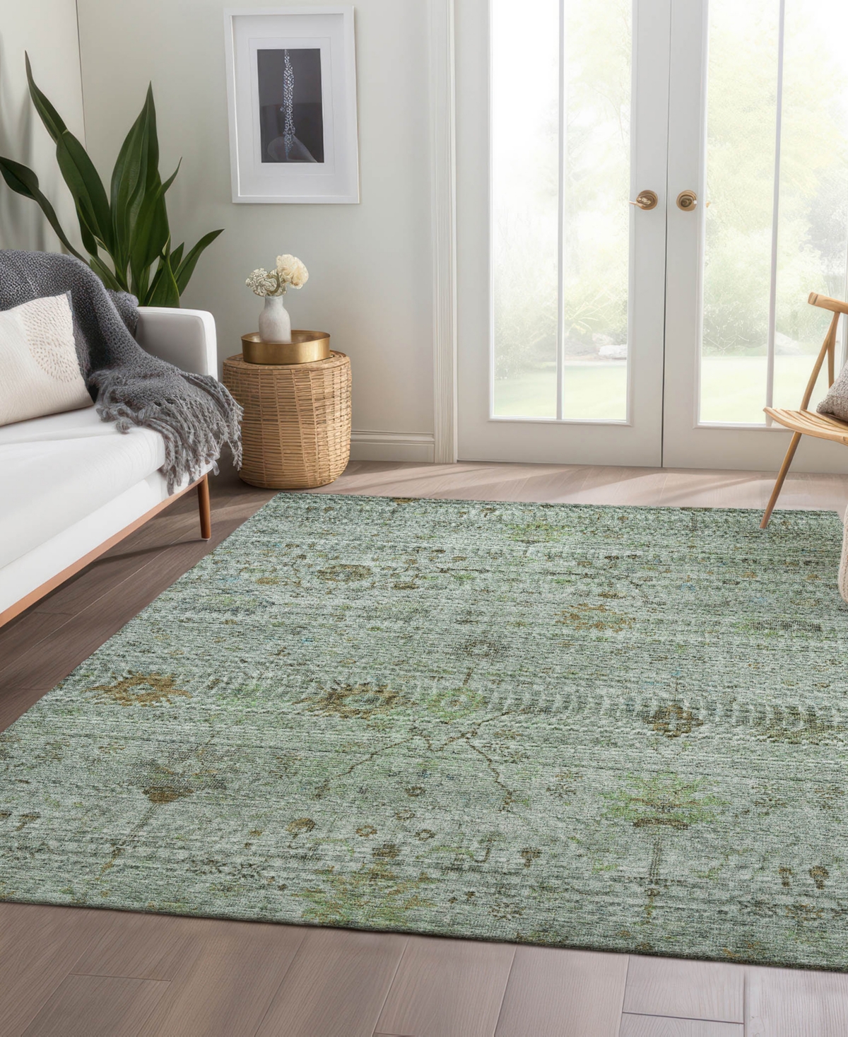 Dalyn Solace Sl4 3'x5' Area Rug In Green