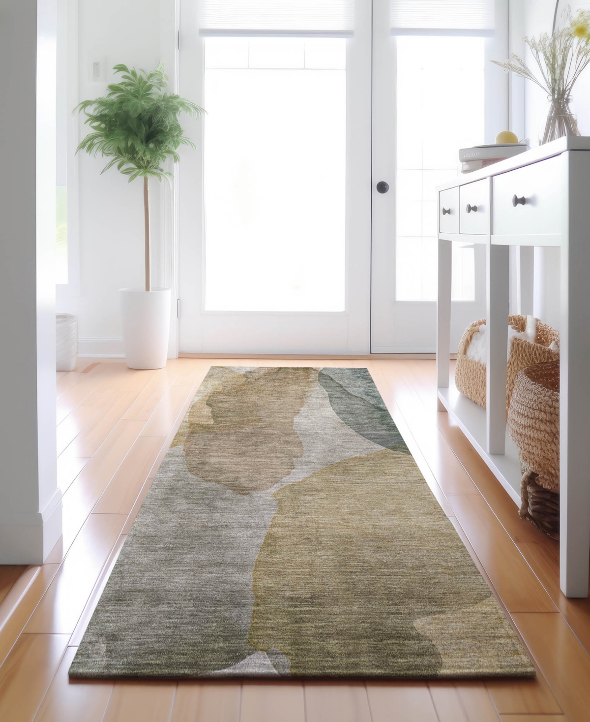 Dalyn Ravenna Rn12 2'3"x7'6" Runner Area Rug In Brown