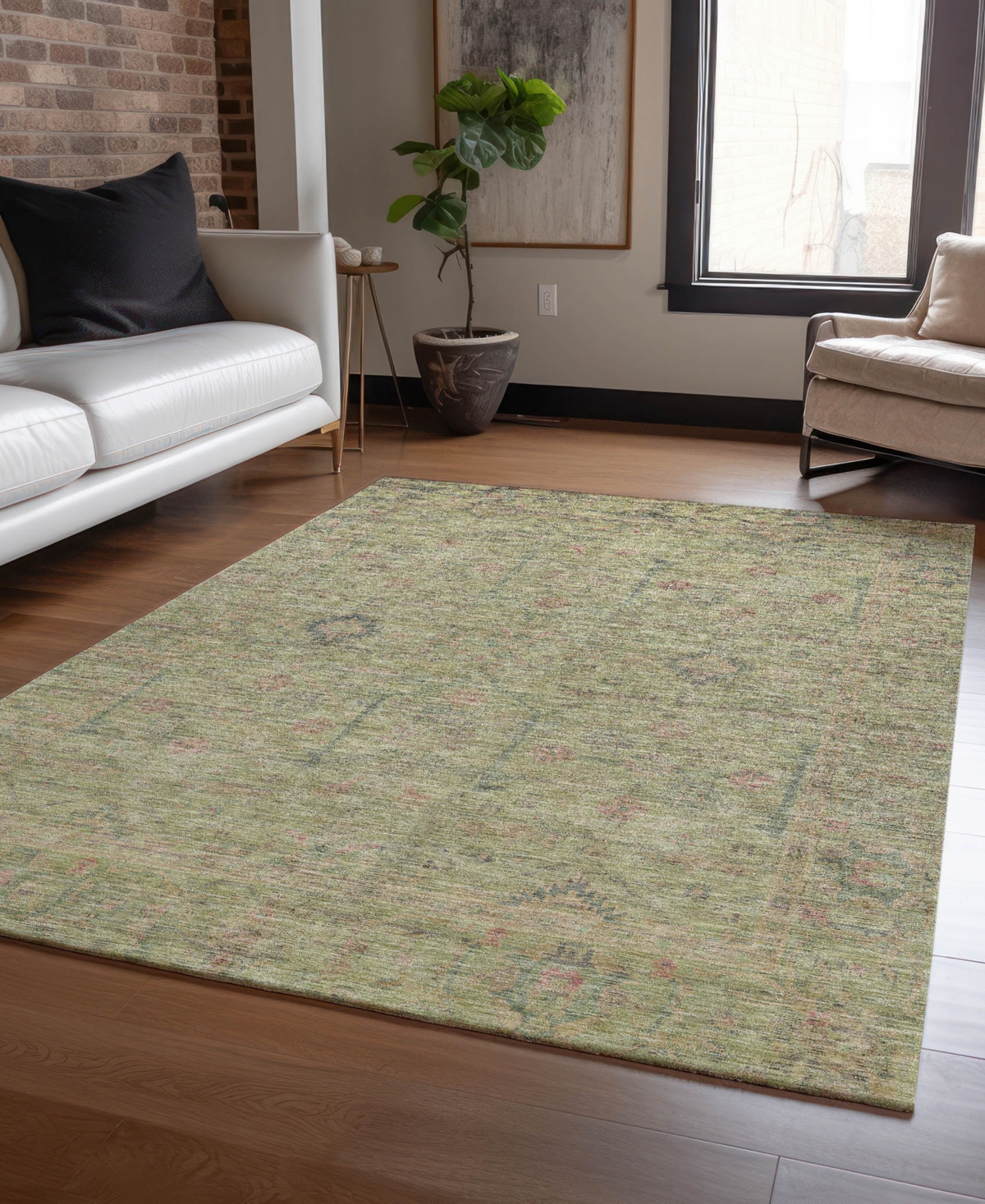 Dalyn Ravenna Rn5 8'x10' Area Rug In Green