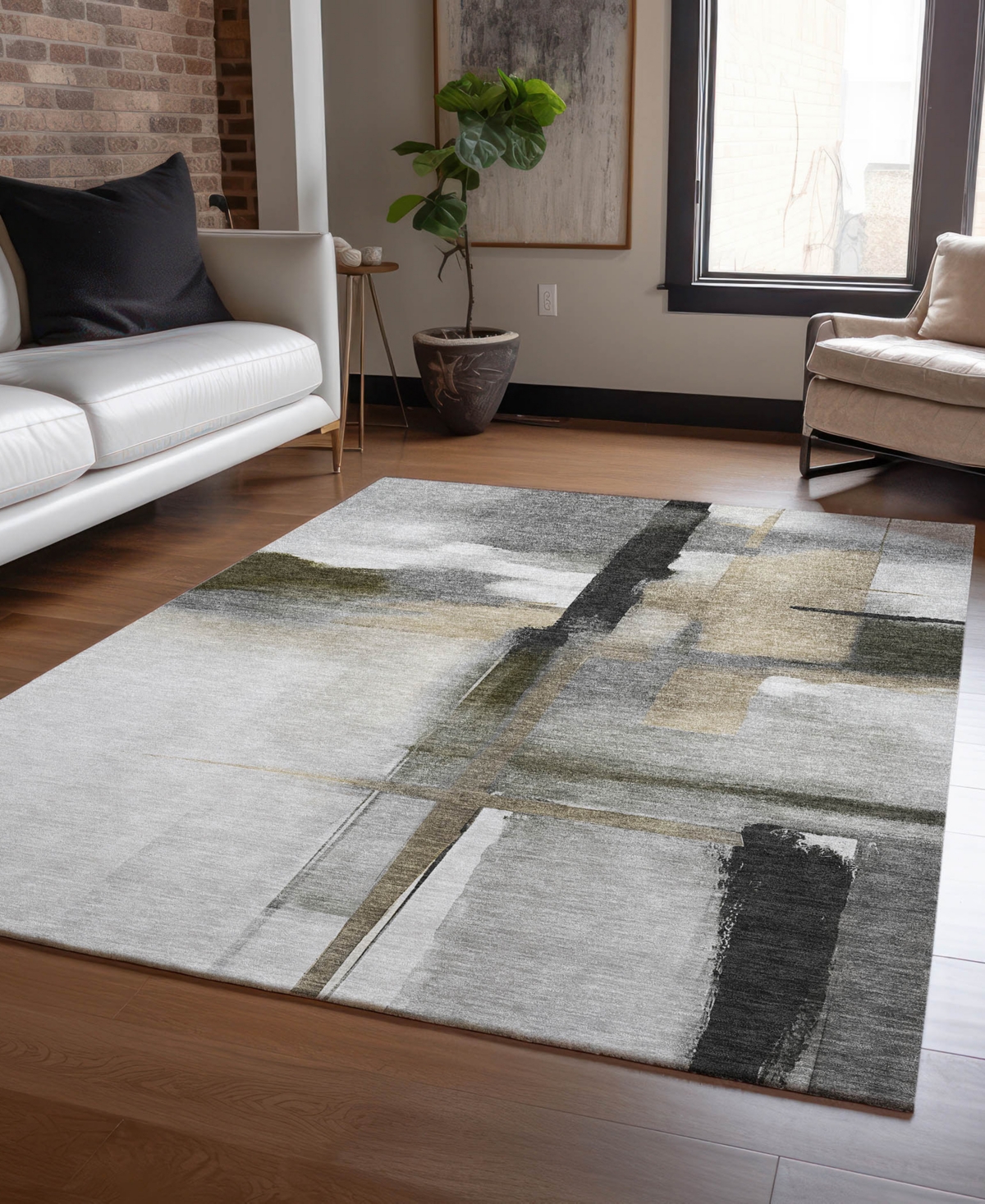 Dalyn Ravenna Rn9 8'x10' Area Rug In Gray