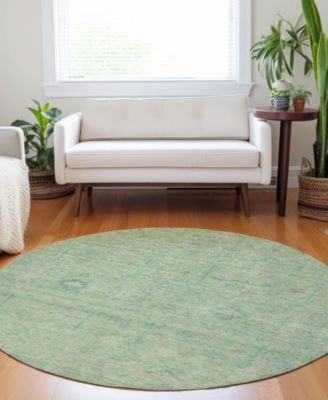 Ravenna Washable RN5 8'x8' Round Area Rug