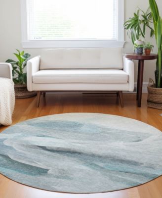 Ravenna Washable RN11 8'x8' Round Area Rug