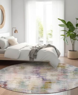 Kochi Washable KC1 8'x8' Round Area Rug