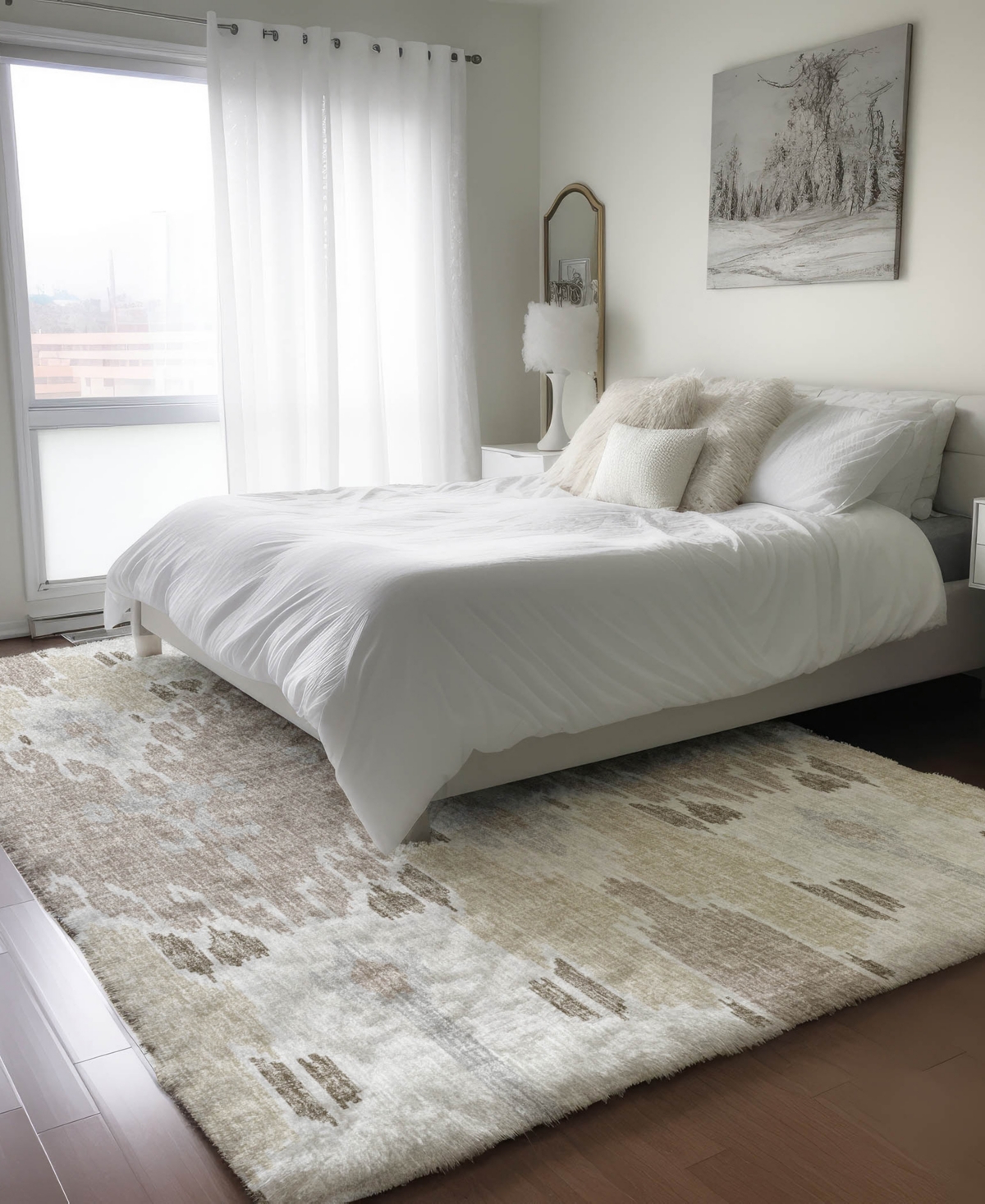 Dalyn Lorenzo Ln5 2'6"x3'10" Area Rug In White
