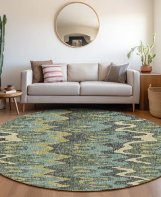 Lorenzo Washable LN6 8'x8' Round Area Rug