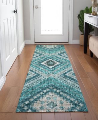 Portico Washable PO5 2'3"x7'6" Runner Area Rug