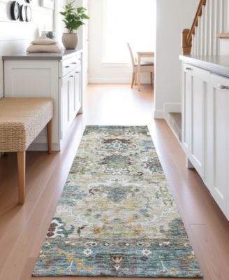Silk Road Washable SR5 2'3"x7'6" Runner Area Rug