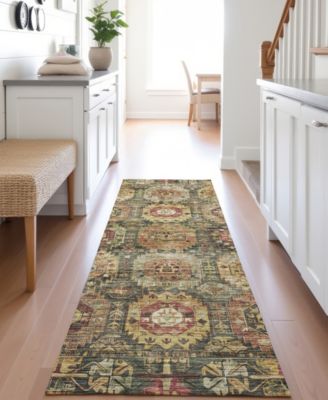 Silk Road Washable SR11 2'3"x7'6" Runner Area Rug