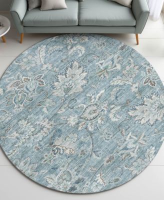 Silk Road Washable SR2 8'x8' Round Area Rug