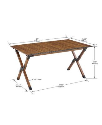 Lightweight 3-Piece Folding Outdoor Table and Chair Set Portable for Camping and Picnics