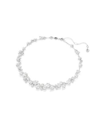 Constella Rhodium Plated Necklace, Bracelet and Stud Set