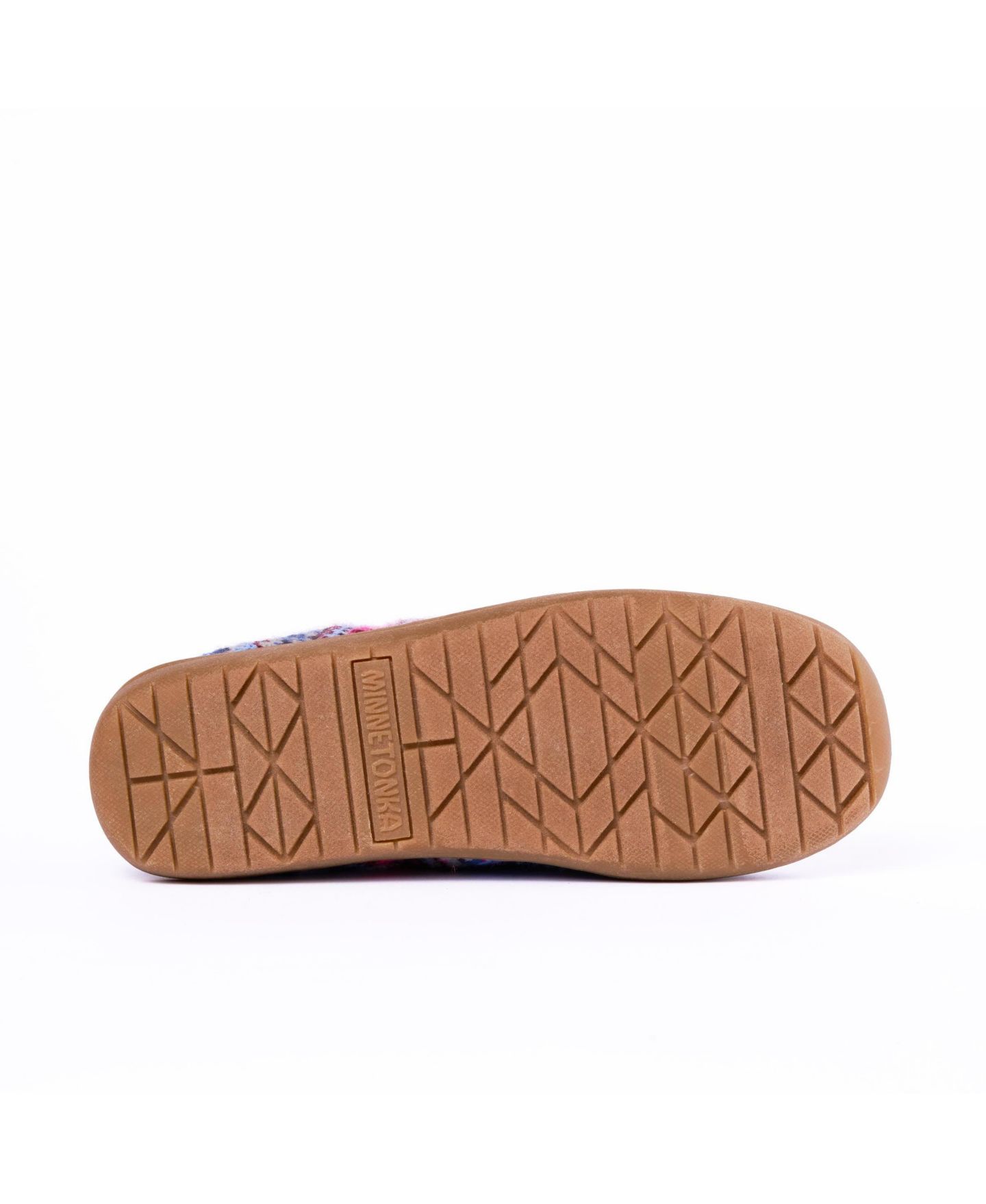 Женские тапочки Minnetonka Packaway Fabric Slipper Collabsible Heel, цвет: Синий разноцветный — фото 6