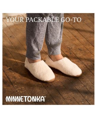 Women's Packaway Fabric Slipper Collabsible Heel