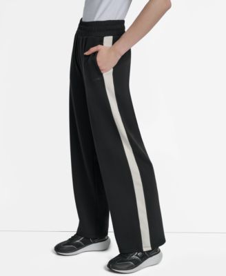 Women's Modified Wide-Leg Side-Stripe Pants