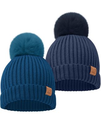 2pk Baby Hats, Baby Beanies, Newborn Hats for Baby Girls, Boys, Baby Winter Hat, 0-6 Months Infant Hat