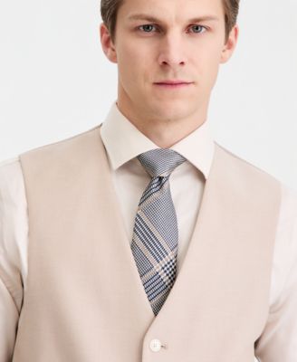 Men's Modern-Fit TH Flex Stretch  Chambray Suit Separate Vest