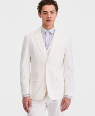 Men's Modern-Fit TH Flex Stretch Chambray Suit Separates Jacket