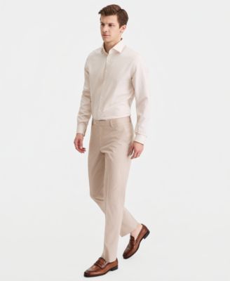 Men's Modern-Fit TH Flex Stretch Chambray Suit Separate Pants