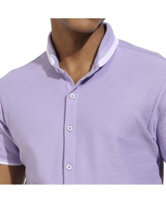 Men's Lavender Honeycomb Knit Shirt