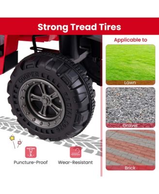 Kids Ride On Electric ATV 6V 4-Wheeler Quad Car with One-Button Start Tread Tires