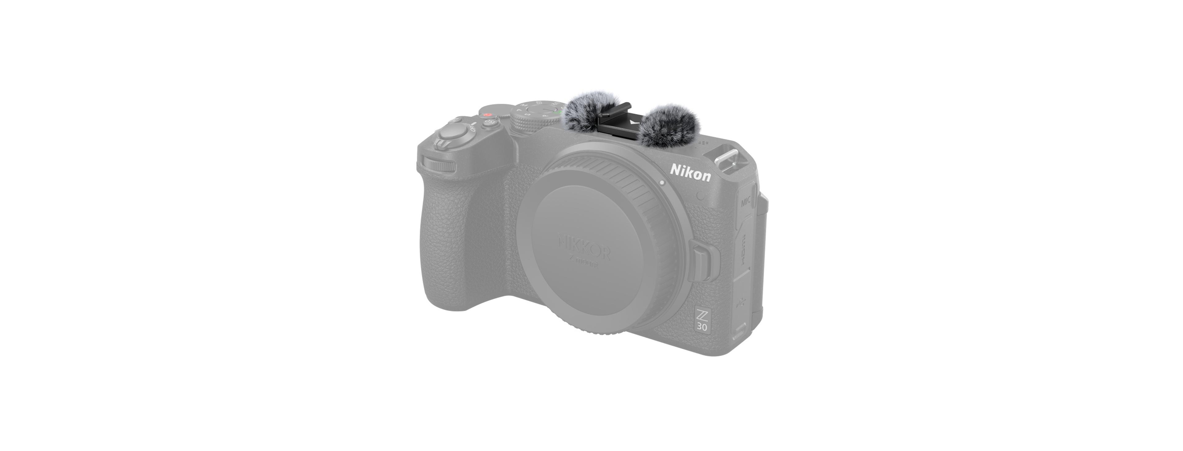 SmallRig Cold Shoe Adapter with Windshield for Nikon Z30