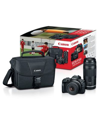 Canon EOS R100 Mirrorless Camera with 18-45mm and 75-300mm Lenses