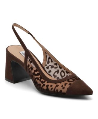 Womens Afrika Slingback Chunky Heel Dress Pump