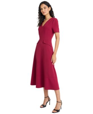 Women's Short Sleeve V-Neck Dress