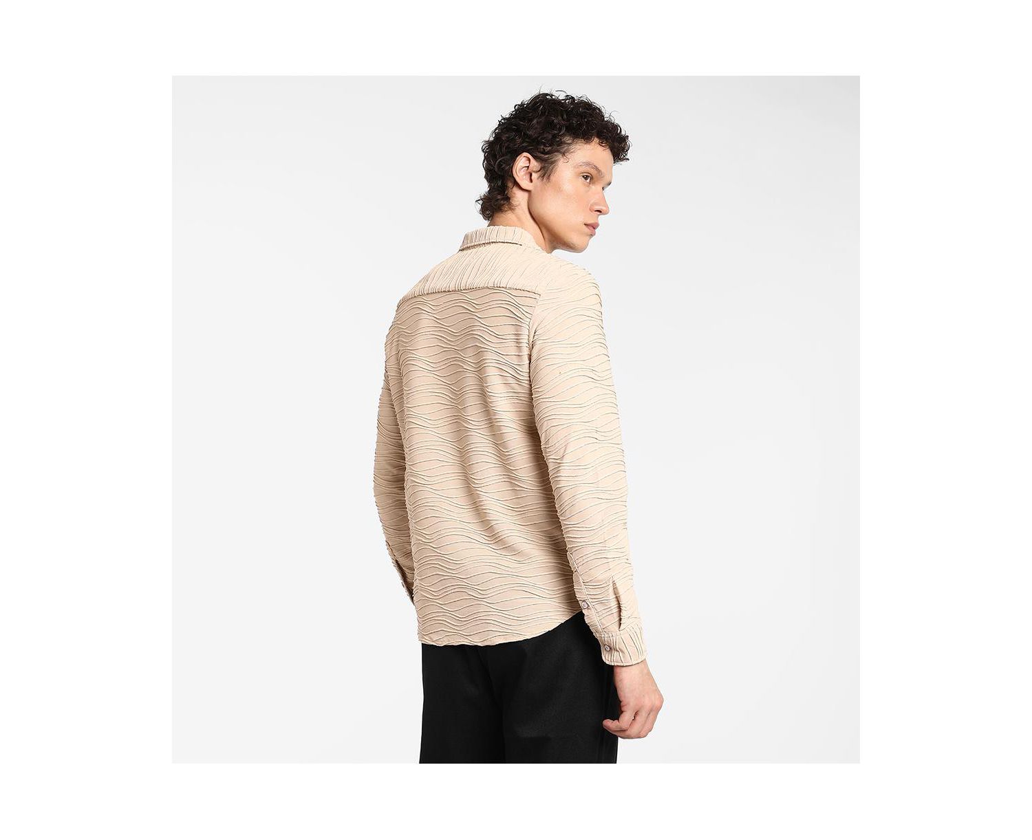 Men's Self-Design Wave Shirt