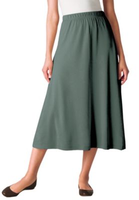 Women's Plus Size 7-Day Knit A-Line Skirt