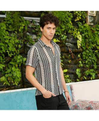 Men's Zigzag-Knit Shirt