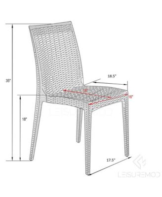 Mace Mid-Century 5-Piece Outdoor Dining Set