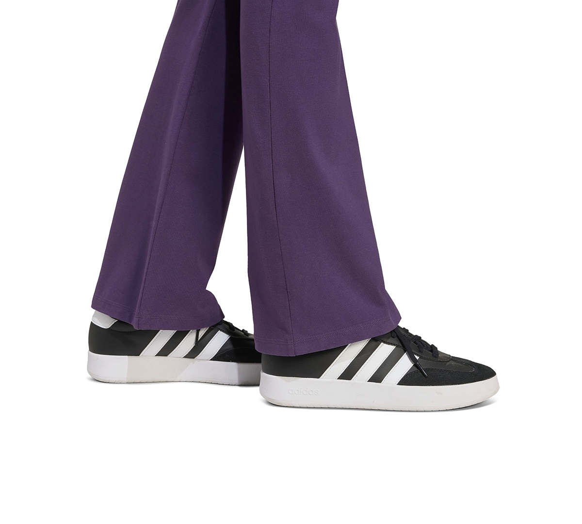 Adidas Originals Women's Essentials Small Logo Flared Leggings In Purple