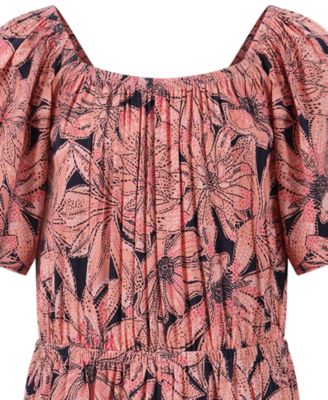 Girls' 7-16 Sun-kissed Printed Jumpsuit